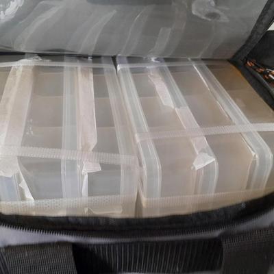 Cabela's soft sided tackle box with organizers