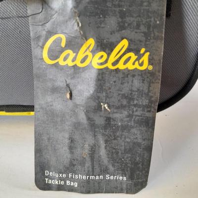 Cabela's soft sided tackle box with organizers