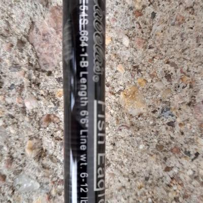 BRAND NEW FISHING POLE AND REEL New Cabela's Fish Eagle 6'6" Spinning rod with new Pflueger open face reel
