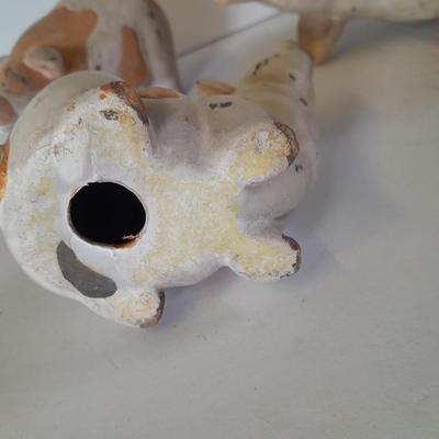 Brown and White Pig figures - Collectible pigs