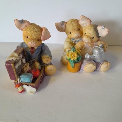 This little Piggy Little Pig Figures Numbered Pig Collectible miniatures