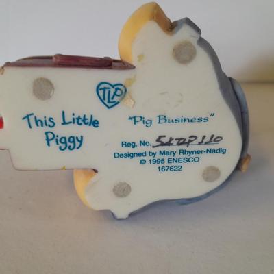This little Piggy Little Pig Figures Numbered Pig Collectible miniatures