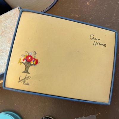 Vintage makeup tins & boxes