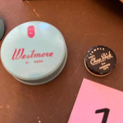 Vintage makeup tins & boxes