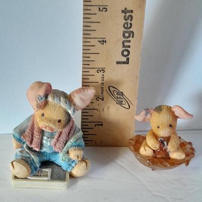 This Little Piggy & Enesco - Little Pig Figures Pig Collectible miniatures