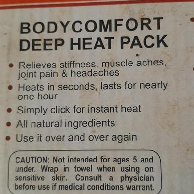 New Body Comfort Instant heat pack - click activated REUSABLE!