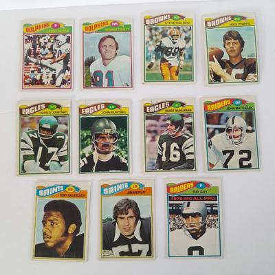 Vintage Football trading cards