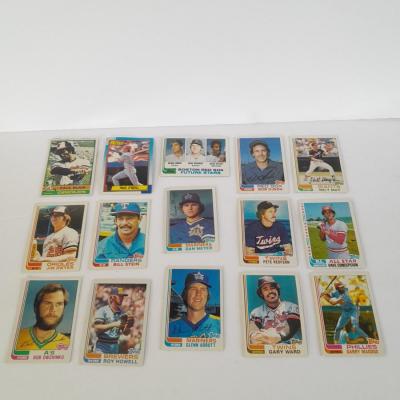 Vintage baseball trading cards