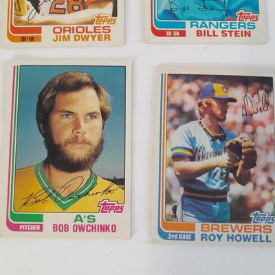 Vintage baseball trading cards