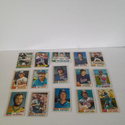 Vintage baseball trading cards