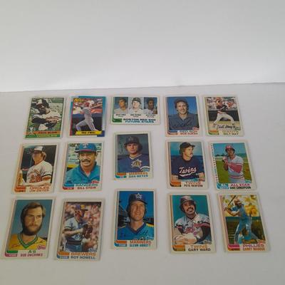 Vintage baseball trading cards