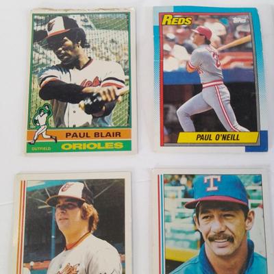 Vintage baseball trading cards