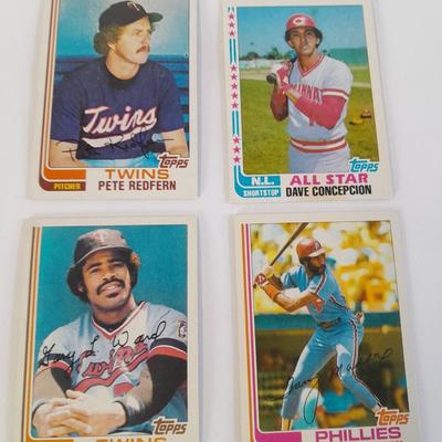 Vintage baseball trading cards