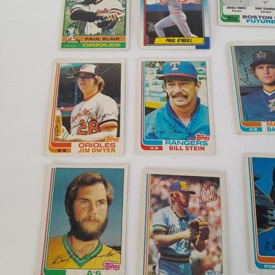 Vintage baseball trading cards
