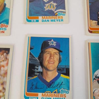 Vintage baseball trading cards