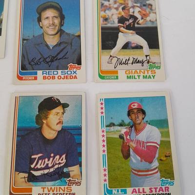 Vintage baseball trading cards