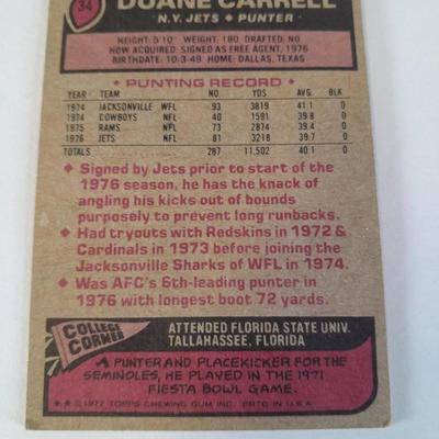 Vintage Football trading cards