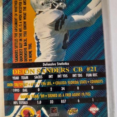 Deon Sanders Advantage trading card