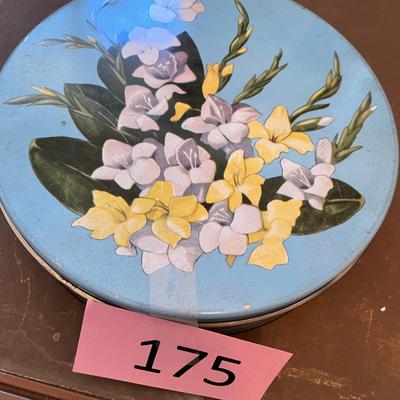 Tin of buttons