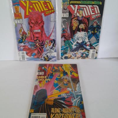 Three X-men Comic books