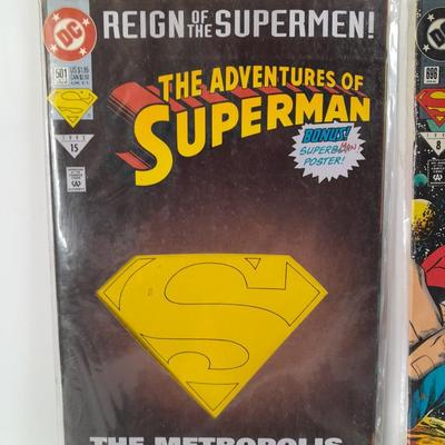 Four Superman Comic Books