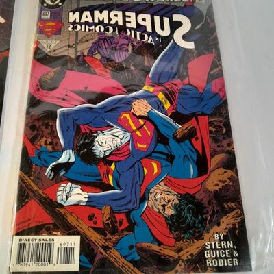 Four Superman Comic Books