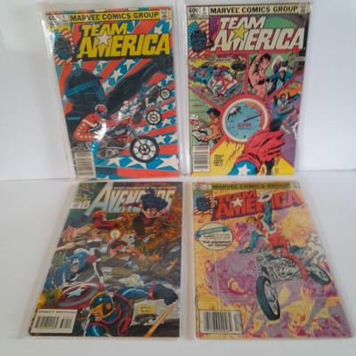 Four Team America Comic Books