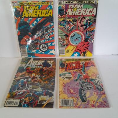 Four Team America Comic Books