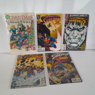 Five Superman Comic Books