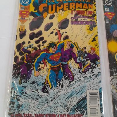 Five Superman Comic Books