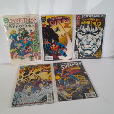 Five Superman Comic Books