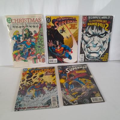 Five Superman Comic Books