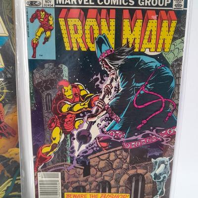 Four Iron Man comic books