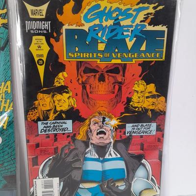 Two Comic Books Ghost Rider and Ghost Blaze