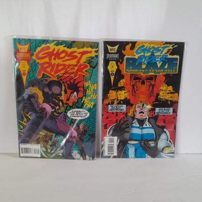 Two Comic Books Ghost Rider and Ghost Blaze