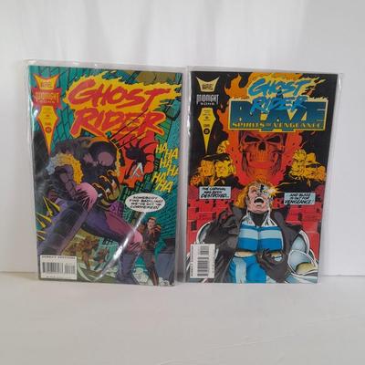Two Comic Books Ghost Rider and Ghost Blaze