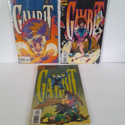 Three Gambit Comic books