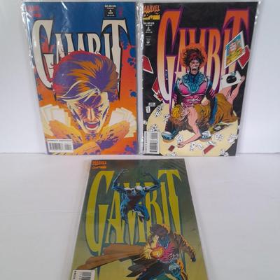 Three Gambit Comic books