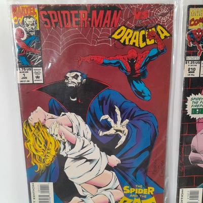 Four Spiderman Comic Books