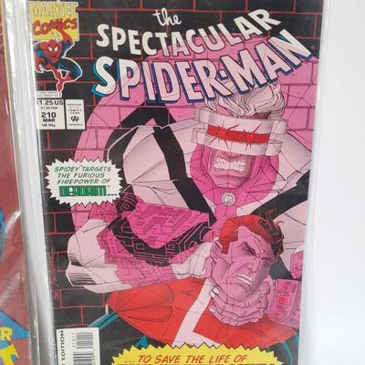 Four Spiderman Comic Books