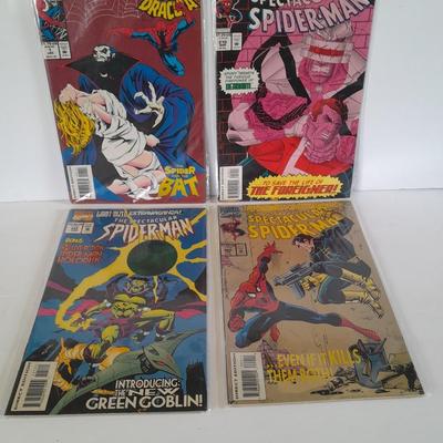 Four Spiderman Comic Books