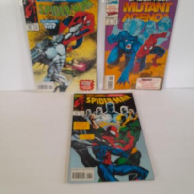 Three Spiderman Comic Books