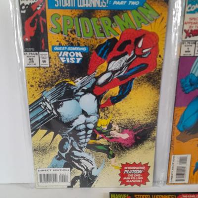 Three Spiderman Comic Books