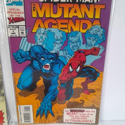 Three Spiderman Comic Books