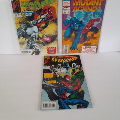 Three Spiderman Comic Books