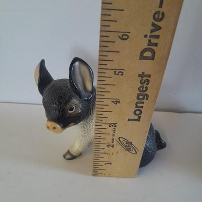 Black and white pig figures, Global art Harvey Knox Kingdom with miniature pitcher and bowl