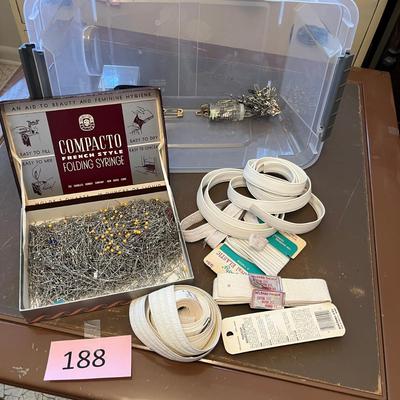 Lot of pins & binding