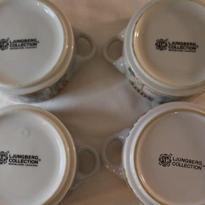 LJUNDERBERG Collection Ingredient & Recipe Soup Bowls - Set of 4