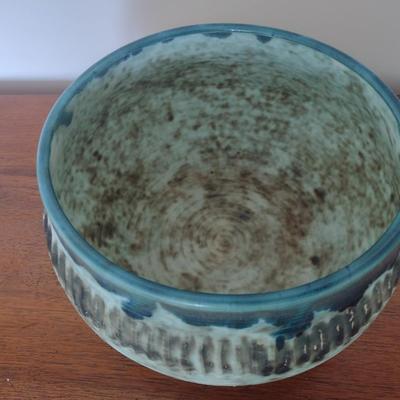 Hand Thrown McCarty Pottery Bowl Vessel Signed
