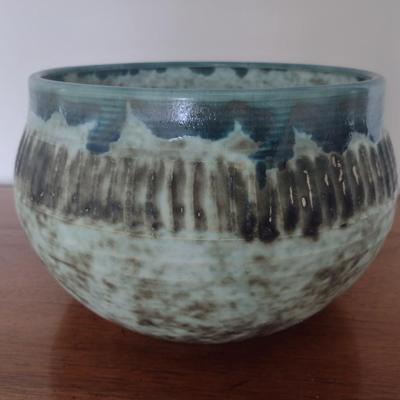 Hand Thrown McCarty Pottery Bowl Vessel Signed
